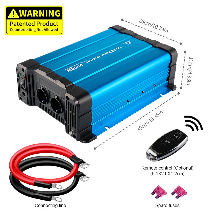 Dc 12 24 48 Volt FS Pure Sine Wave Power Inverter 3000 Watt For Car