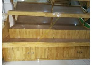 China Convenient Store Wooden Retail Display Stand / Wooden Display Shelf wholesale