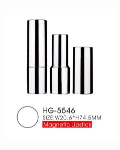 China Silver Gold Magnetic Lipstick Case Round Lipstick Container Empty MSDS wholesale