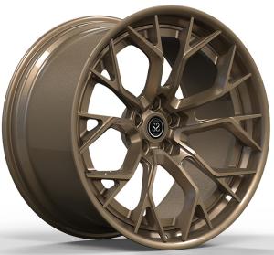 China Custom 2 PC Forged Aluminum Alloy Rims Satin Bronze 21 22 23 Inch For Ferrari 458 488 wholesale