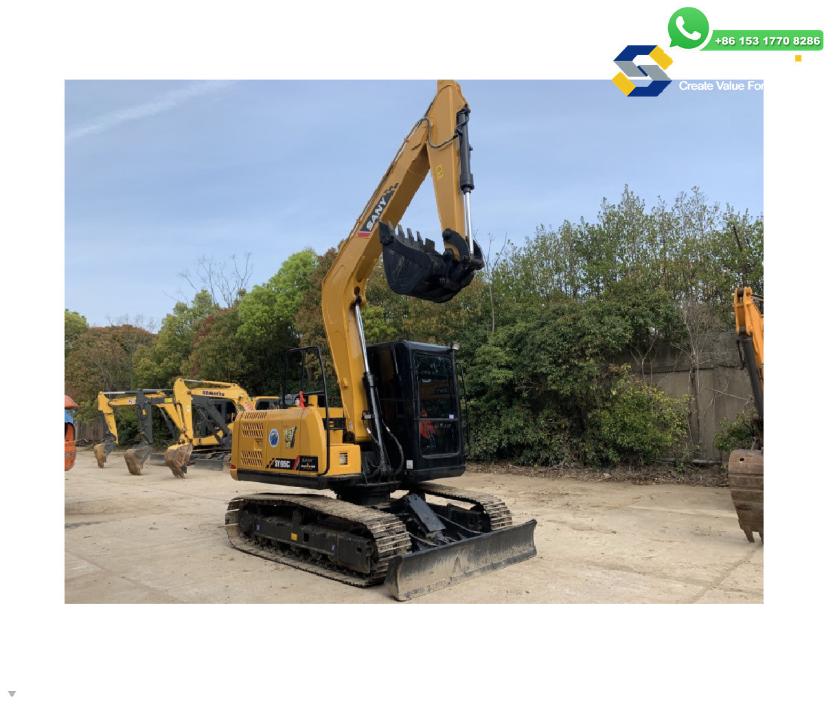 CHINA Original High Efficient Used SANY SY95 Crawler Excavator In Great Condition mini Digger