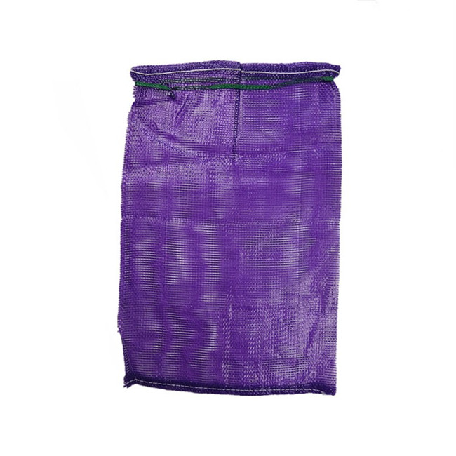 Drawstring Mesh Firewood Bags for Agricultural Produce and Vegetables Sealing Handle