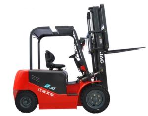 China 3 Ton Large Capacity Electric Forklift Truck Streamlined Design With Electric Motors wholesale