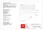 IP67 68 Keys Industrial Membrane Keyboard Lightweight Antistatic Rear Panel
