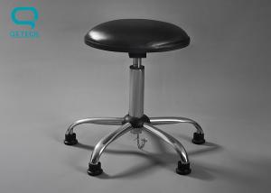 China ESD Safe Cleanroom Stool With Anti Slip Ring Leather Surface wholesale