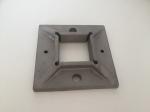 Brushed / Polished Square Stainless Steel Balustrade Parts , Handrail Base