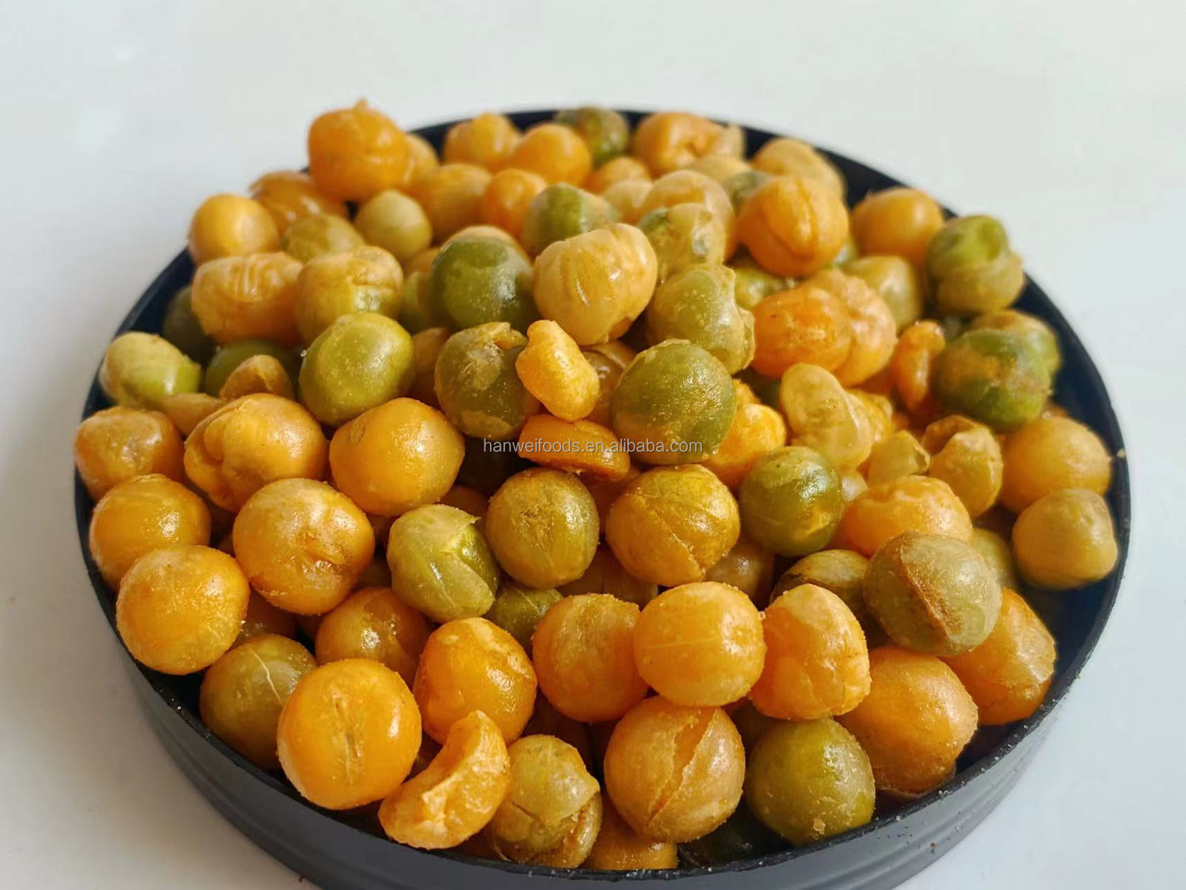 Hot Sell Green Peas Fresh Healthy Snack Wasabi Garlic Spicy Multi Flavor Pea Snacks