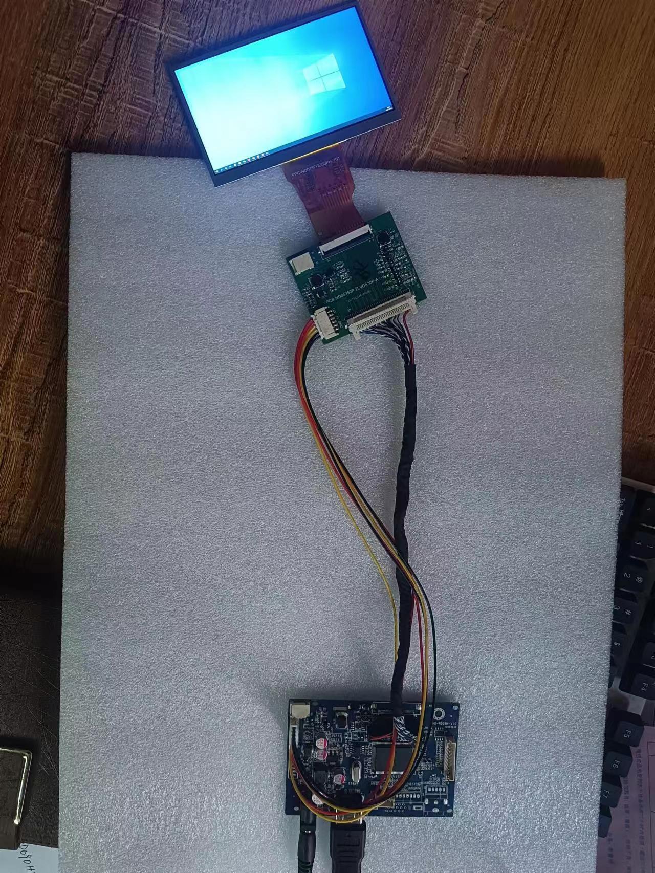 4.3 Inch FHD TFT Display High resolution Tft Display1920*1080 Dots 60 pins LVDS interface 1000c/d