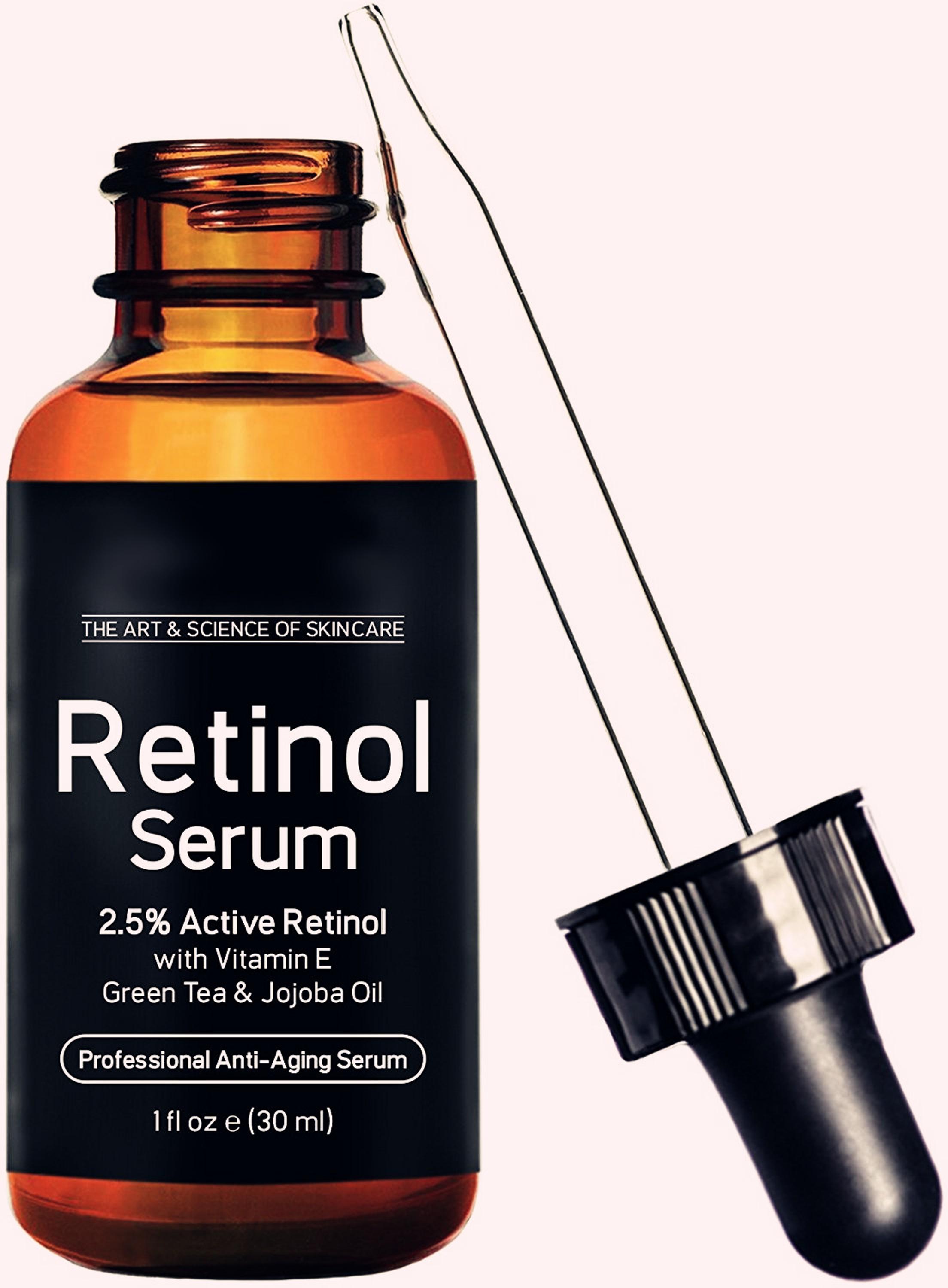 Vitamin E Hyaluronic Acid Retinol Organic Face Serum Anti Aging