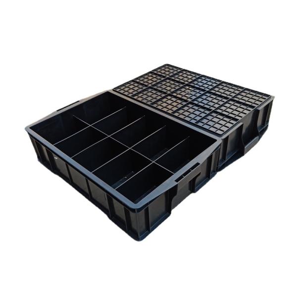 Esd Antistatic Pcb Storage Box Esd Storage Box Racks Conductive Plastic Container Bins Esd Case With Lid