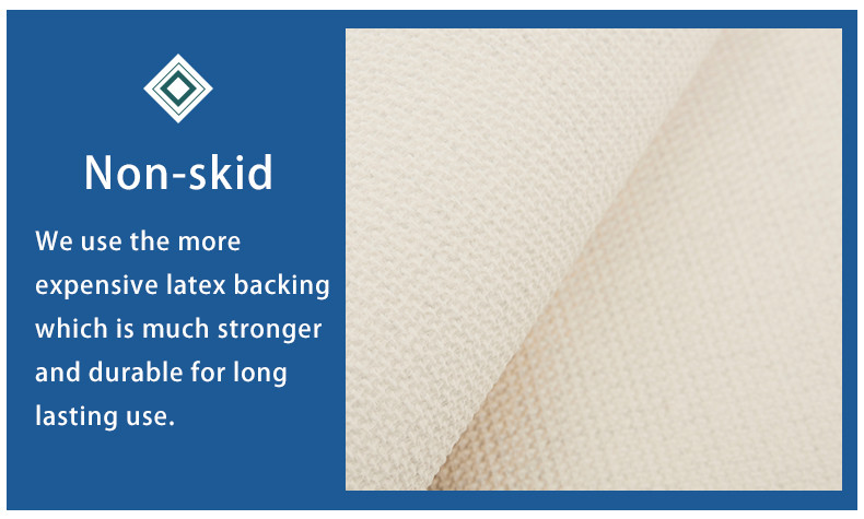 D4 Microfiber Washable Latex Backed Bathroom Rugs quick absorption