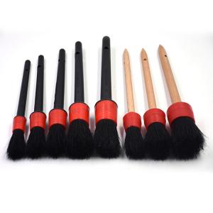 China Natural Boar Hair Car Detailing Brushes , Auto Wheel Cleaning Brushes wholesale