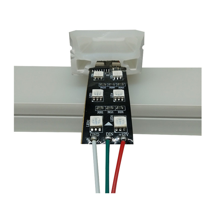 40mm Chasing 12V Dmx Led Neon 5050Rgb flex lampara navidea Dmx512 corner neon led tape 20m led rgbw light strip