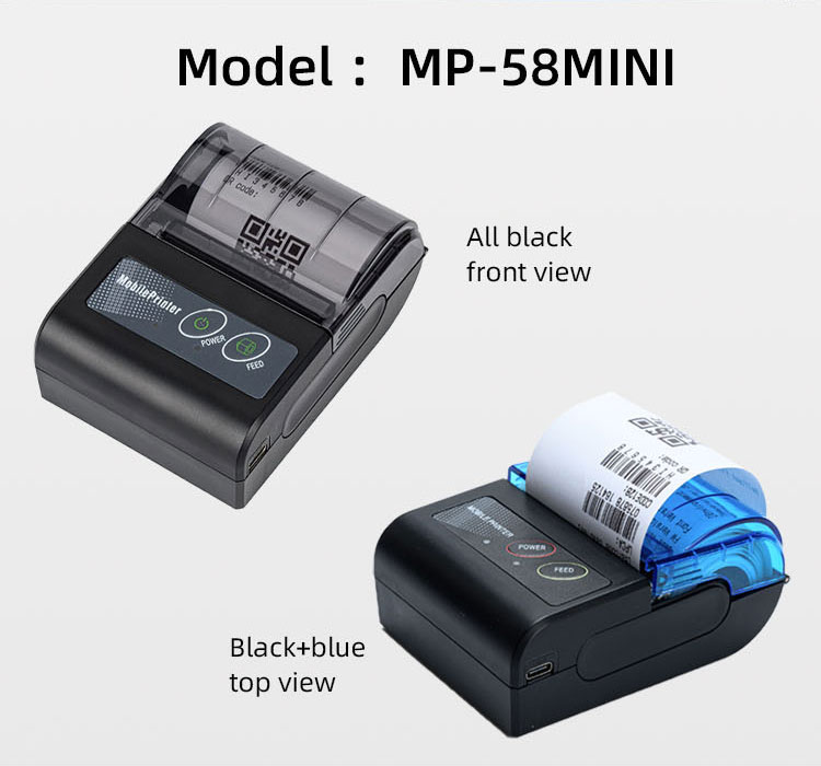 384 Dots/line Max. Resolution Small Thermal Printer for Clothes Portable 58mm Series