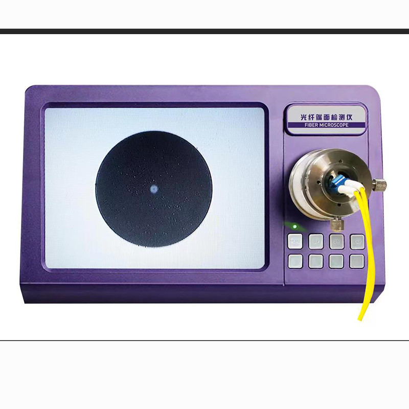Patch Cord Making Endface Fiber Optic Microscope 200X 400X 8 Inch Screen