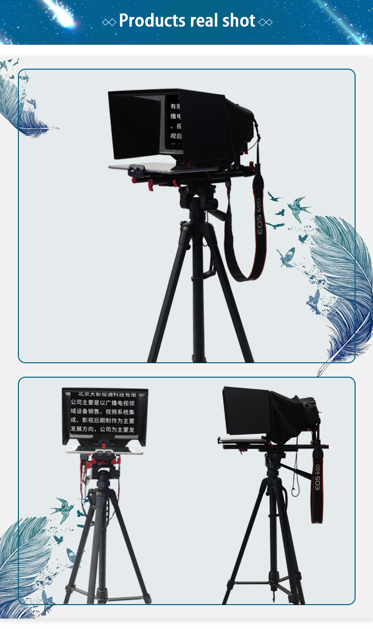 TYST Universal Portable Remote Control Prompter for Tablet/DSLR Camera Live Broadcasting