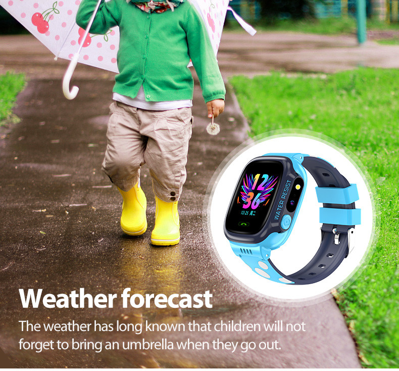 1.44"TFT Wifi SOS Children Sim Card Smart Watch 680mAh Fall Detection Bracelet Wristband