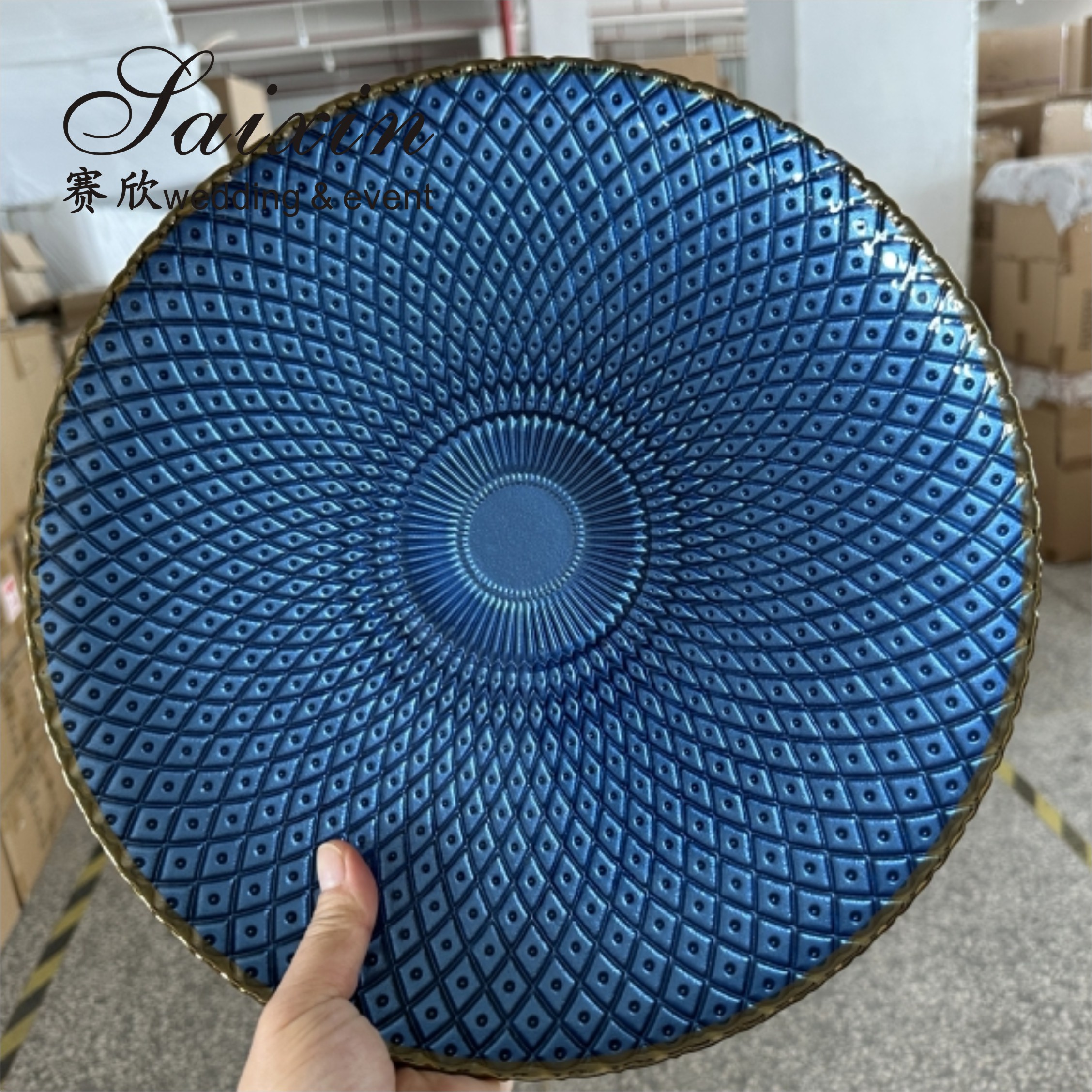 Navy Blue Charger Plate 13 Inches Table Decoration Wedding
