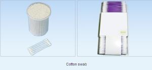 China White Non Woven Cotton Swab length 74mm Bud Diameter 4.0-4.5mm wholesale