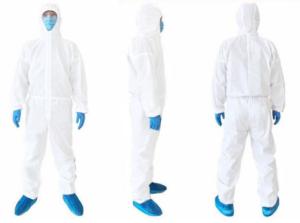China Hooded Disposable Protective Coveralls , Breathable Disposable Coverall Suit wholesale