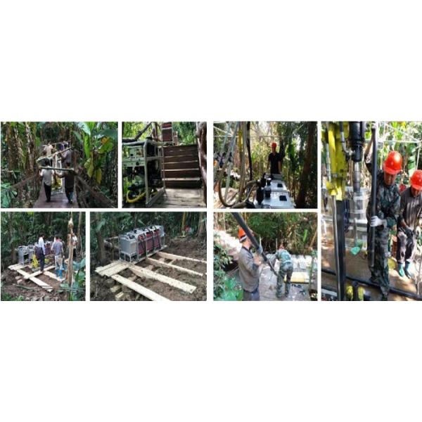 Fast Portable Core Drilling Machine For Mining Full Hydraulic 200M Depth
