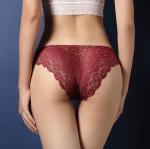 N3004 Factory Wholesale Women Luxury Sheer Lace Low Waist Underwear
