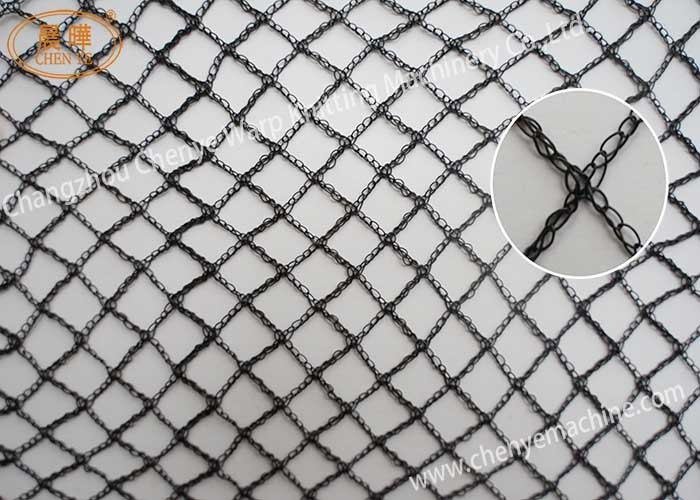 Knotless Fishing Net / Nylon Fish Net Manufacturing Machine 200-480rpm