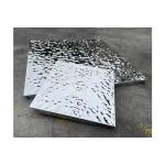 600x600mm Water Ripple Stainless Steel Ceiling Panel Sharp Edge