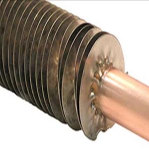 China DELLOK Pressure Embedded Fin Tube 200℃ Heat Transfer Plain Grooved Welded Fin Edge 1.65mm Wall Thk 2.5-20mm Fin wholesale