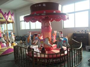 China Colorful Carousel Horse Ride Metal Fiberglass Material Fairy World 6 Seats wholesale