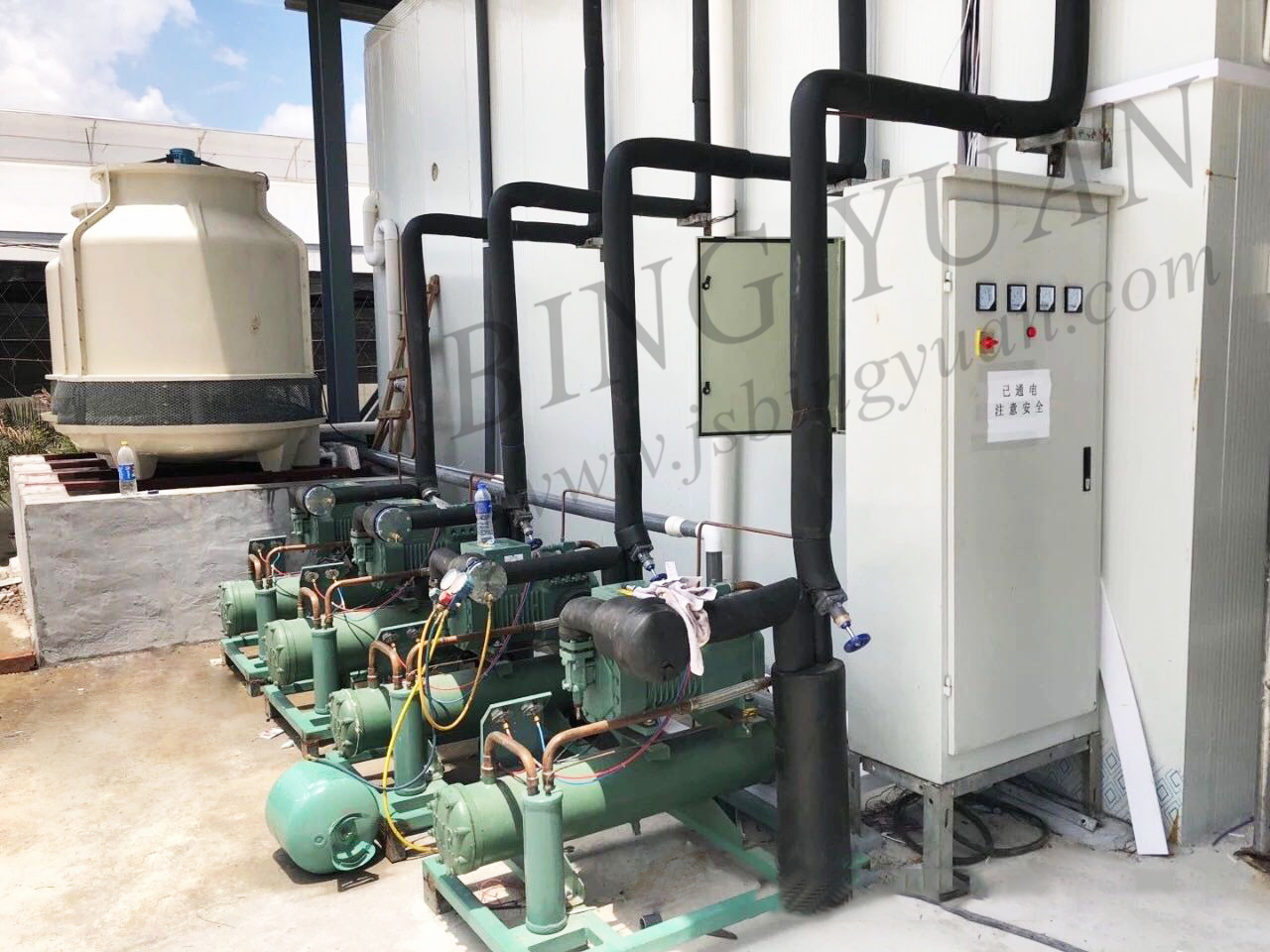 R404A 460V 8HP Cold Storage Refrigeration Units , Cold Room Compressor