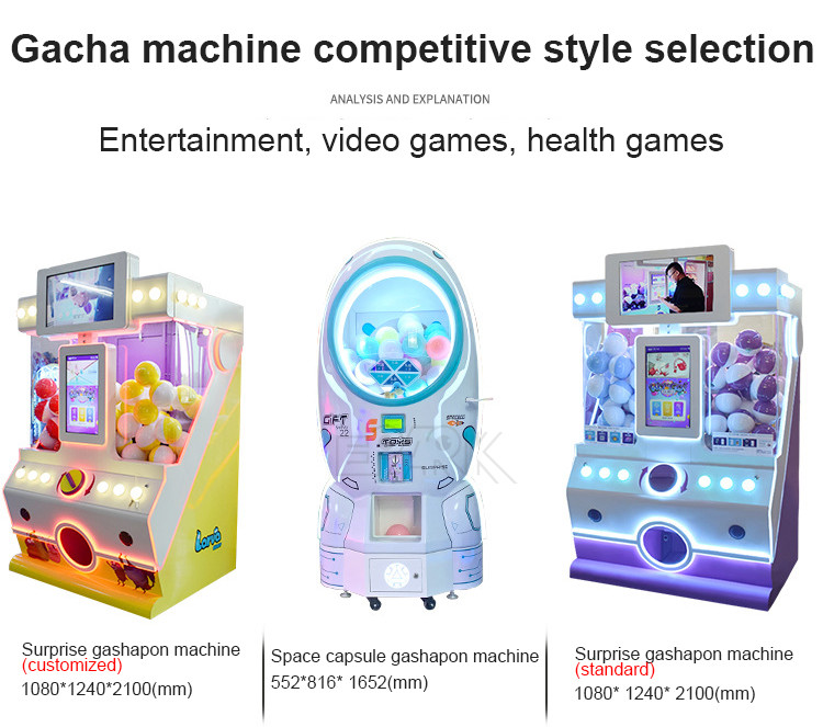Coin Operated Space Capsule Gashapon Machine White Gift Machine
