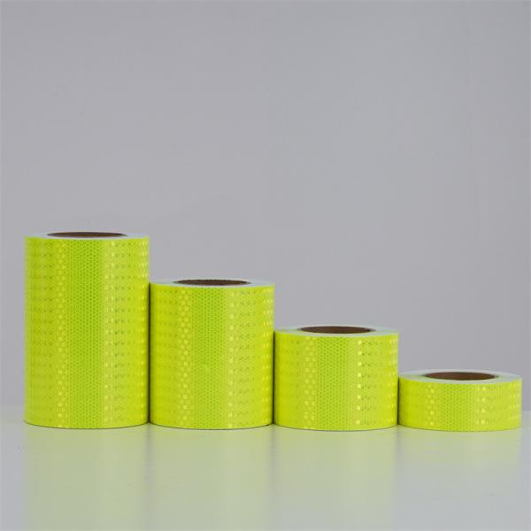 Fluorescent Yellow Green Reflective Safety Marking Tape For Trailer Truck Car