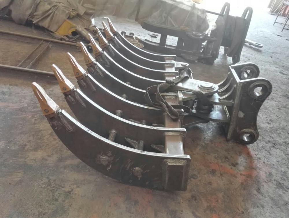 Hitachi EX200 Q355B Excavator Landscape Rake For Construction