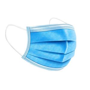 China Disposable Earloop Face Mask Blue And White / Mouth Mask Disposable wholesale