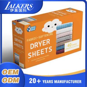 China Odor Remove Natural Fabric Softener Sheets Convenient Skin Friendly wholesale