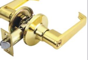 China Gold Plated Door Lever Lock , Safety First Lever Handle Lock Fast Delivery wholesale