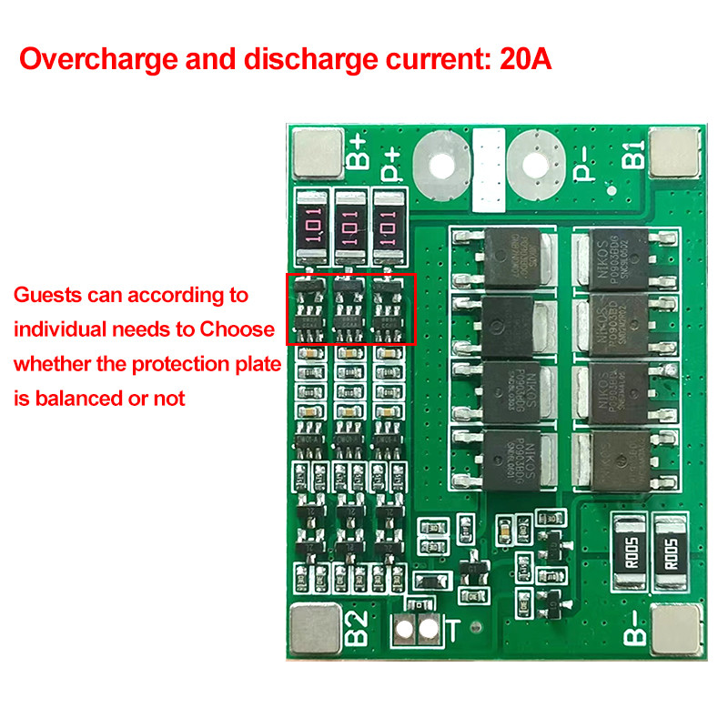 CA-3S-25A-B-T Li-Ion 18650 BMS PCM Battery Protection Board BMS PCM With Balance For Li-Ion Lipo Battery Cell Pack Module DIY