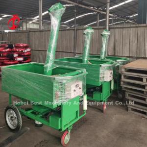 China Automatic Chicken Food Feeding Cart Poultry Cage Feeding Trolley Rose wholesale