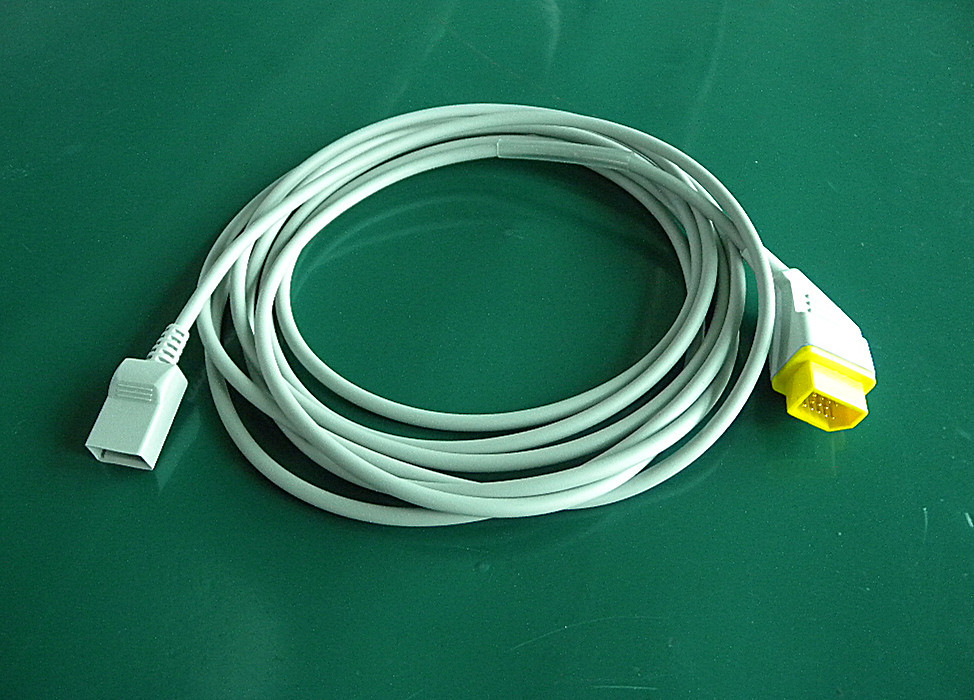 Compatible Nihon Kohden Pressure Transducer Cable Abbott TPU Cable 14P To 4P