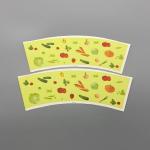 Water Resistance 135gsm Paper Cup Fan Printed PE Coated