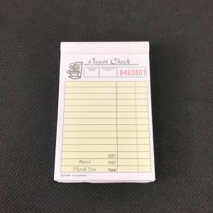 China Hotel Guest Check Printing Black Ink for Hotel Administration wholesale