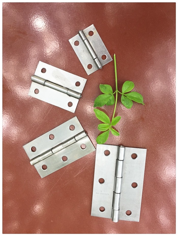 Residental Cast Iron Hinges , Electrical Panel Wooden Door Hinges Light Type