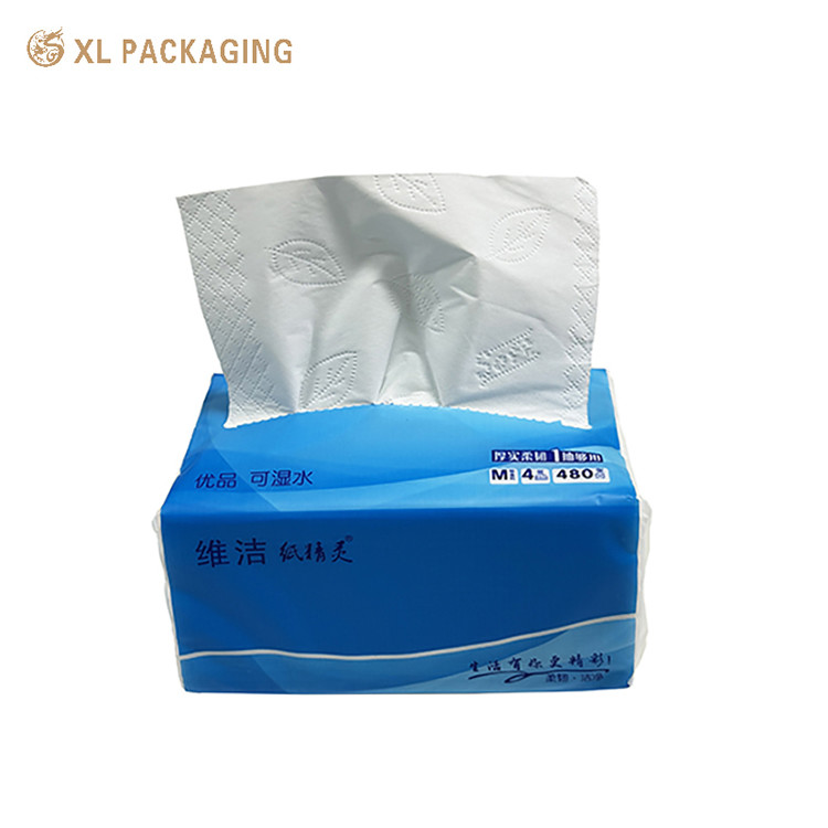 White Virgin Pulp Facial Paper Tissue 3 - 4 Ply Water Absorption Paper Home Use