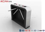 Modern Stoving Varnish Security Turnstile Gates With Stainless Steel Housing