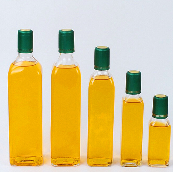 Cooking Oil Sauce Vinegar Glass Bottle with Cork Lid 375ml 500ml 750ml Black Matte
