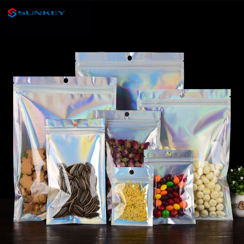 Sterile Waterproof Smell Proof Packaging Bags Clear Lock Candy Stand Up Food Pouches