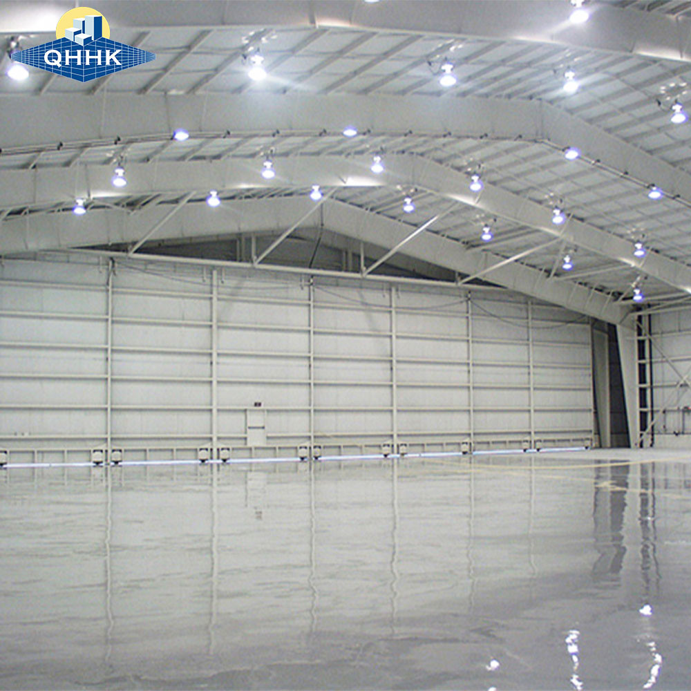 Customized Long Span Metal Structure Hangar With Lounge And Office Area