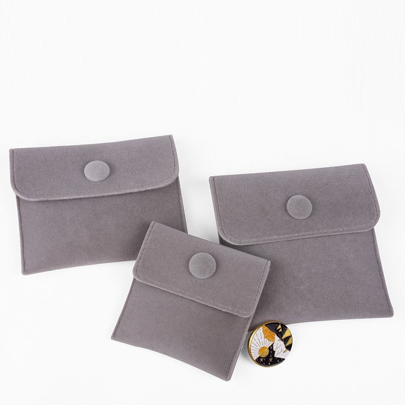 Luxury jewelry velvet Bag with custom logo suede gift wrap small drawstring bag