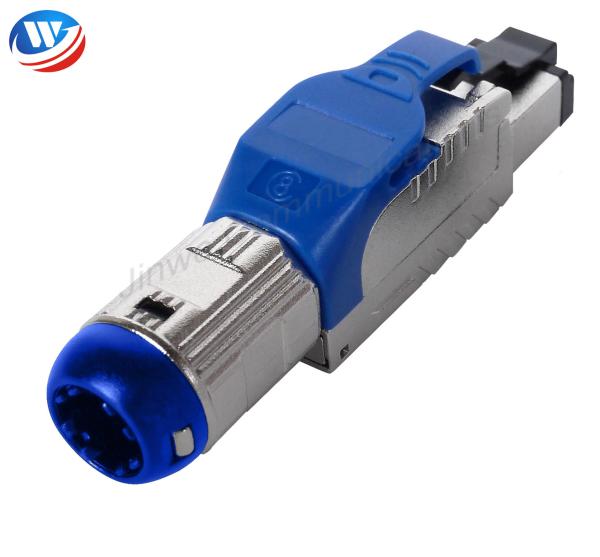 Quality Zinc Alloy Cable Shielded Ethernet Cable Cat8 Cable Gold Plated Rj45 Tool Free for sale